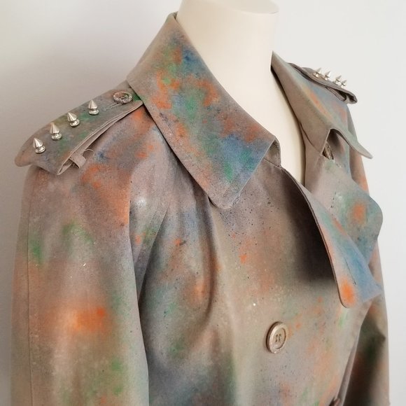 Refashioned Vintage Trench Coat (M/L) - Picture 3 of 16